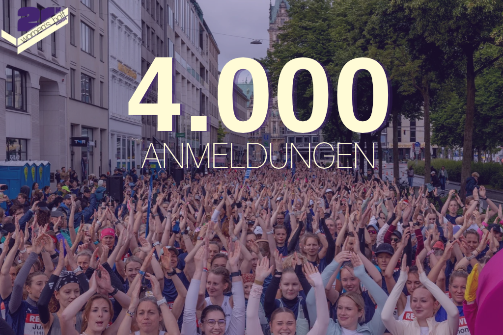 21K Women's Half Hamburg 4000 Anmeldungen.